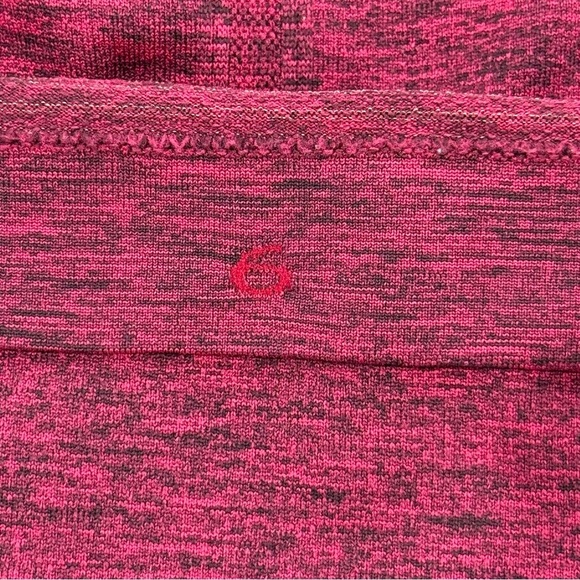 Lululemon Swiftly Tech Racerback Tank Top Black True Red Size 6 Athleisure - Picture 10 of 11